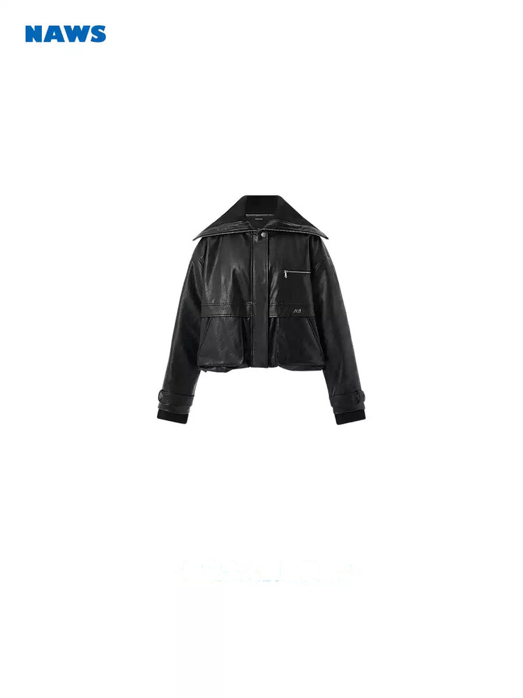 NAWS HIPPY RIDER oversized padded moto jacket — alternate gallery view showing the design details