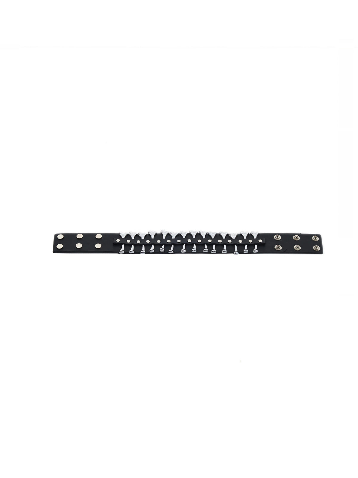 EMBRYO BONE CHAIN genuine-leather choker — alternate styled presentation