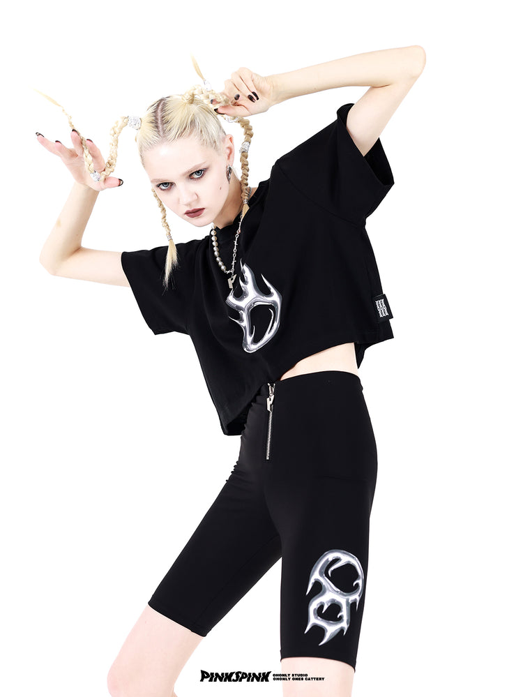 DEAN'S FLAME 8 SERIES leggings shorts - Dragon Star