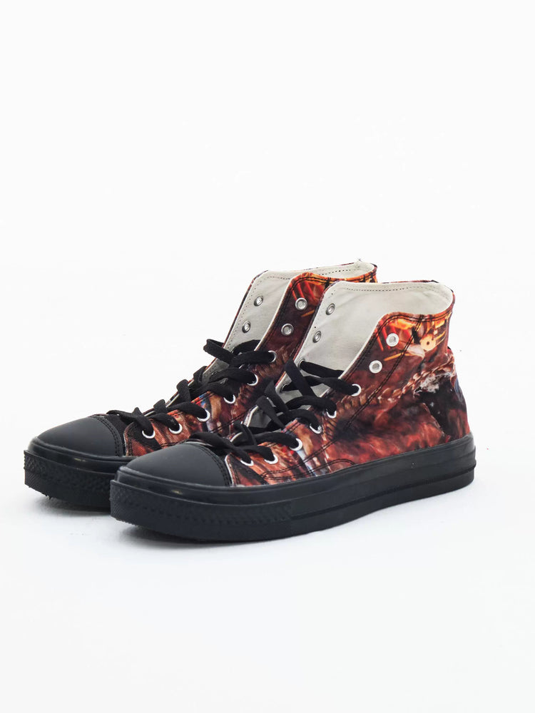 EMBRYO BONE TRIBE printed canvas sneakers — front product presentation