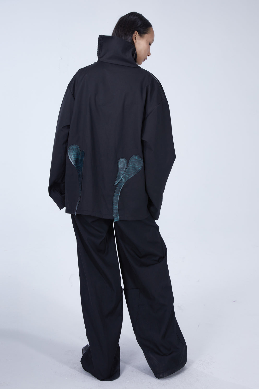 EMBRYO IMPERIAL SEAL wide-leg suit pants — additional product detail view