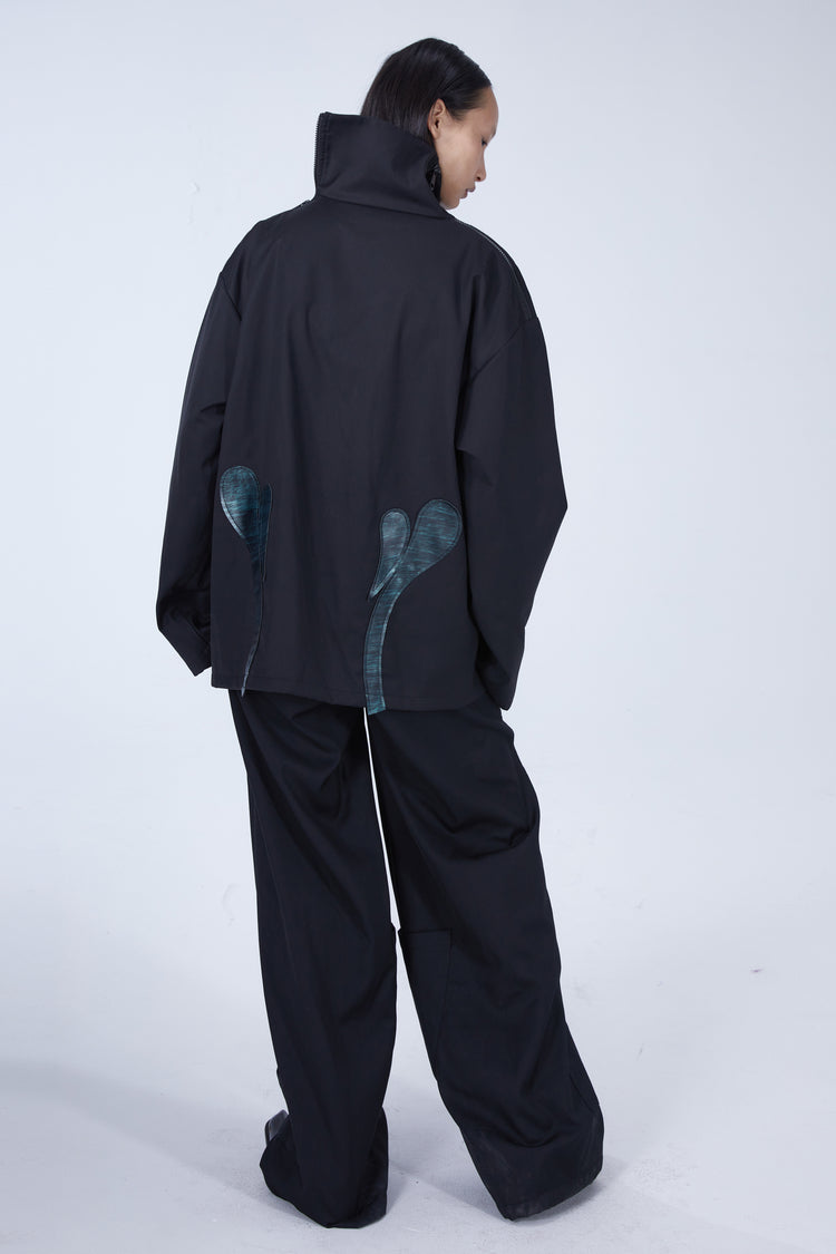 EMBRYO IMPERIAL SEAL wide-leg suit pants — additional product detail view