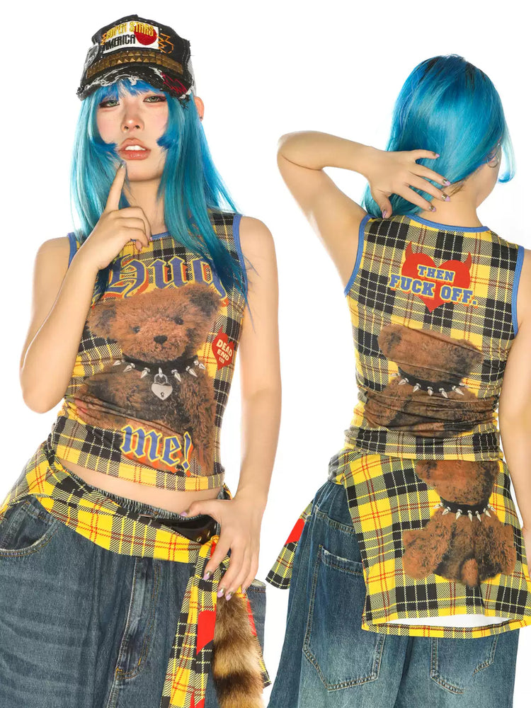DEADENDKIDS ARCHIVE fitted graphic tank — alternate product presentation