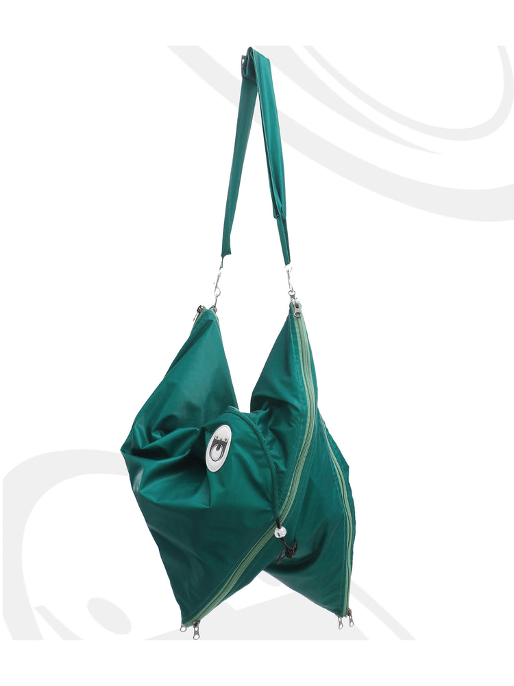 EMBRYO SLEEP POD convertible dress & bag — alternate modeled angle