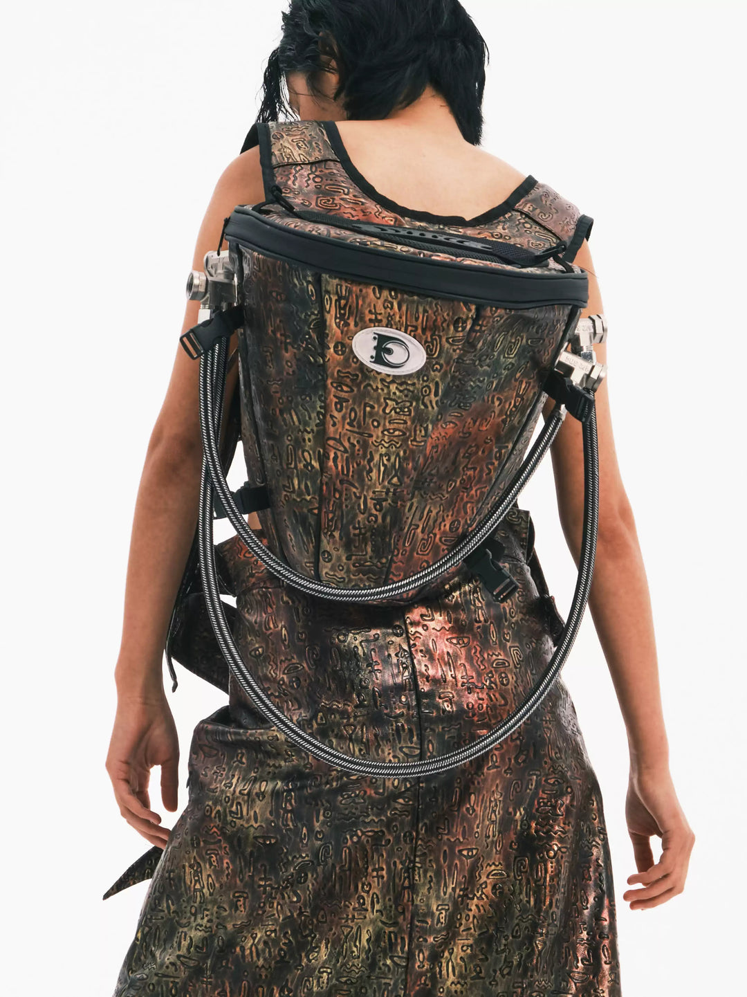 EMBRYO ORACLE embossed backpack — alternate product presentation