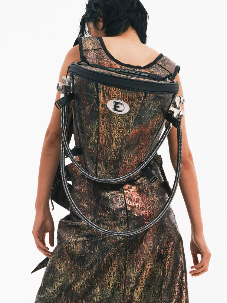EMBRYO ORACLE embossed backpack — alternate product presentation