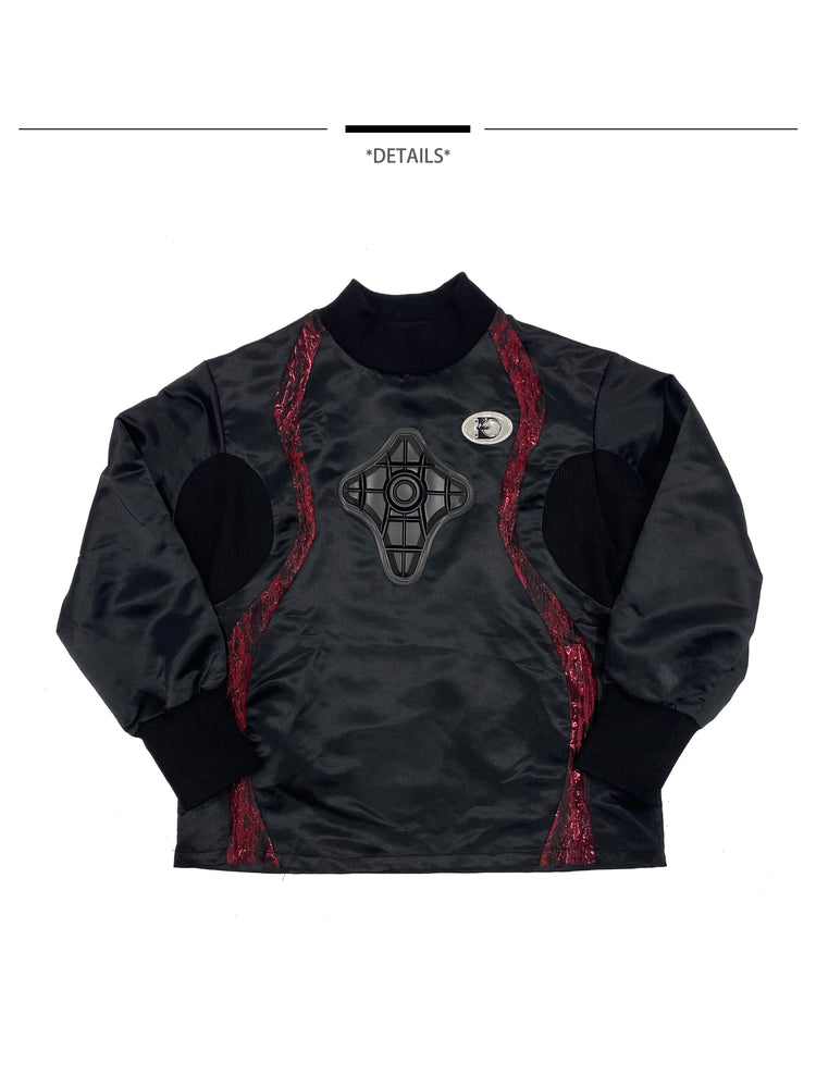 EMBRYO IMPACT SHIELD padded sweatshirt — alternate modeled angle