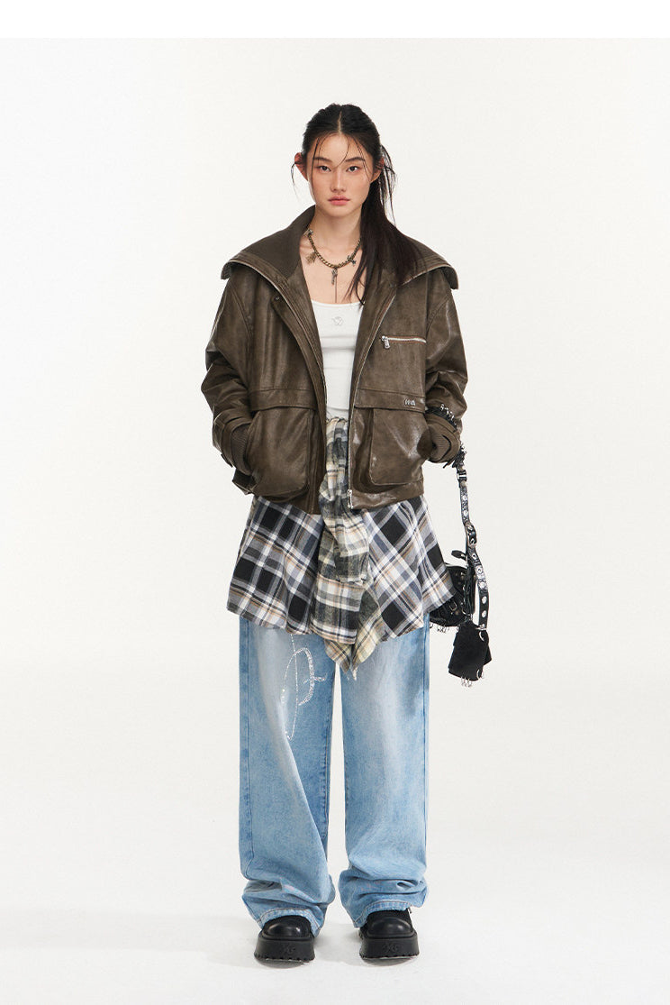 NAWS HIPPY RIDER oversized padded moto jacket — alternate angle showing the shape and finish