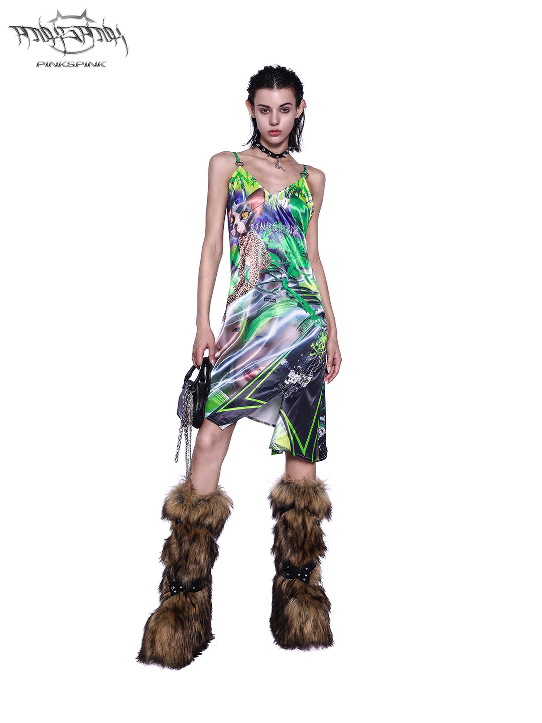 SPHINX CAT FLUORESCENT DIGITAL DRESS
