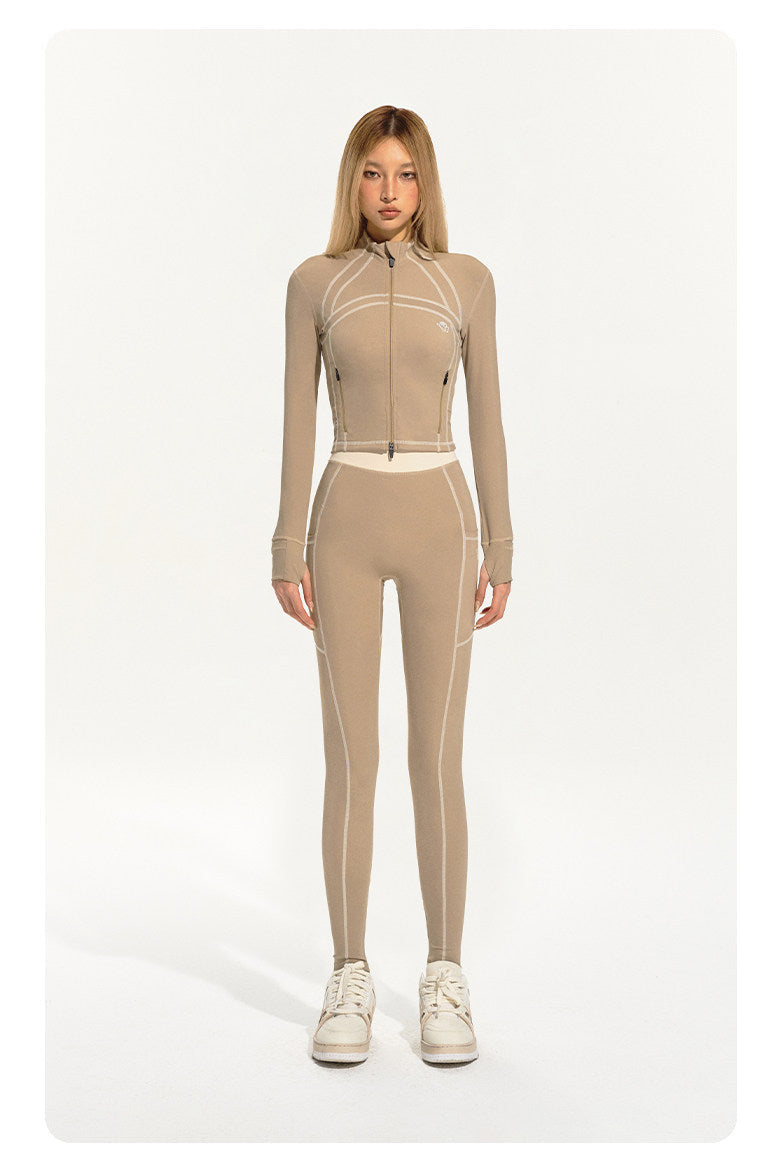 NAWS CLOUD Lycra cycling leggings — alternate angle showing the shape and finish