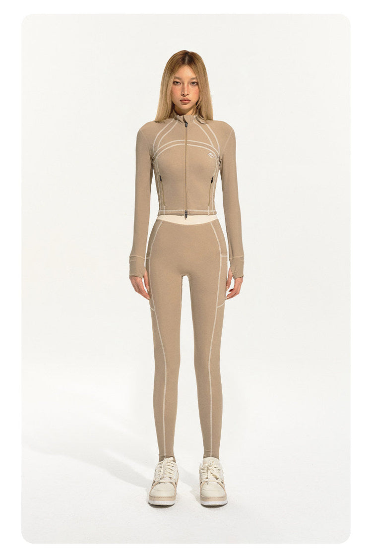 NAWS CLOUD Lycra cycling leggings — alternate angle showing the shape and finish