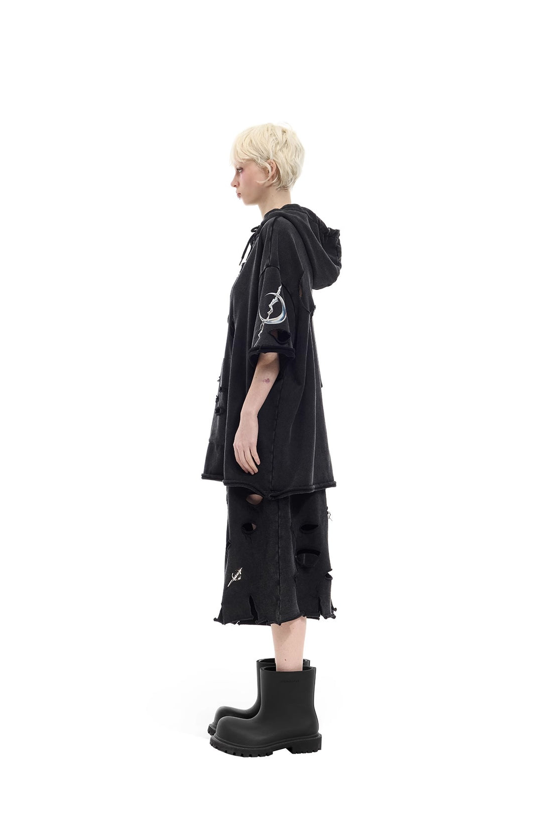 PINKSPINK Three-Dimensional Cut-Out Electric Moon Sweatshirt
