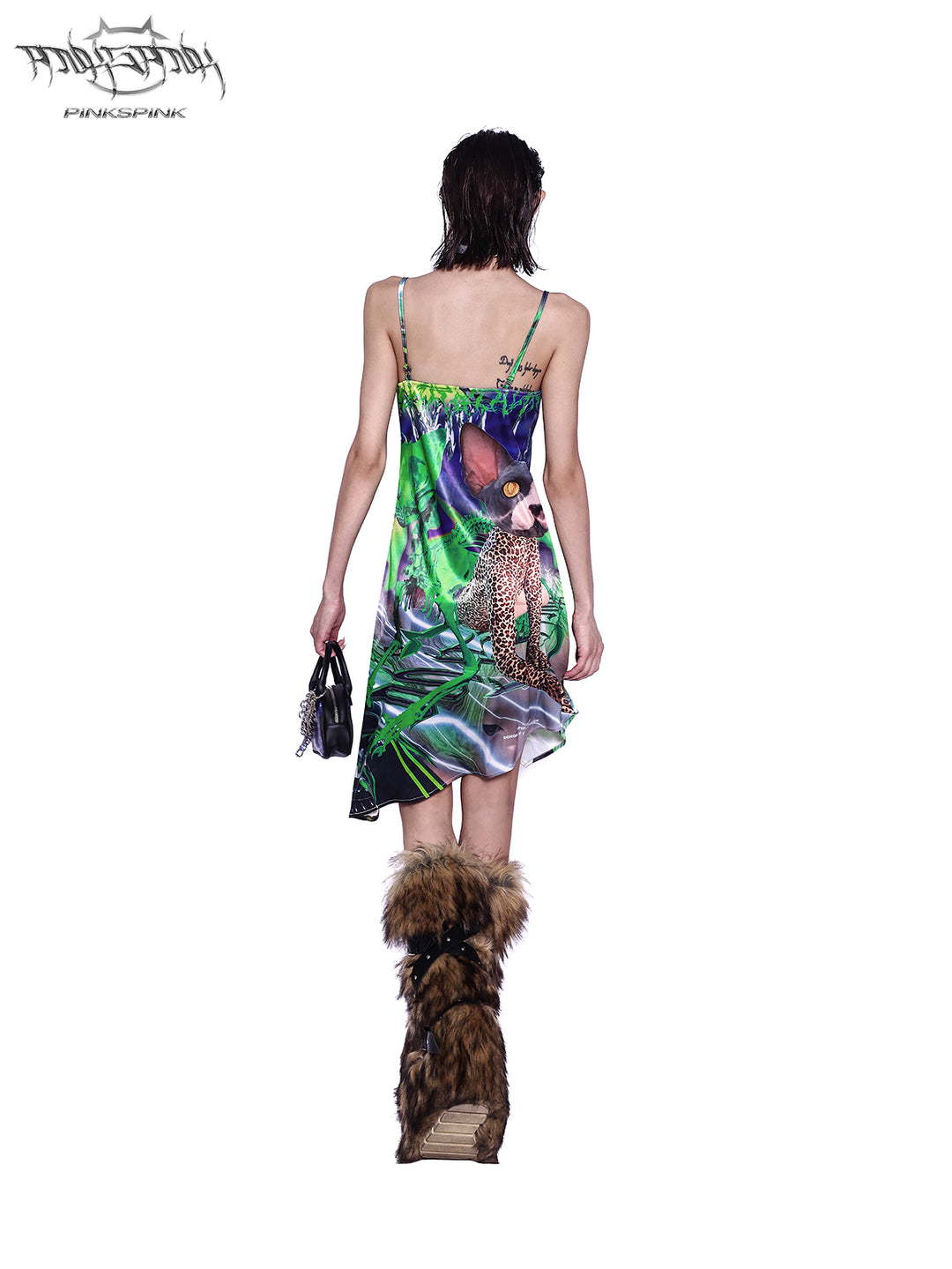 SPHINX CAT FLUORESCENT DIGITAL DRESS