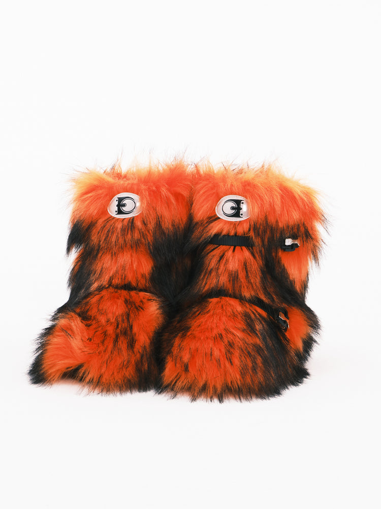 EMBRYO PRIMAL FUR long-pile snow boots — front product presentation