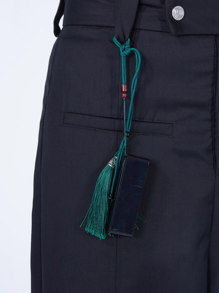 EMBRYO IMPERIAL SEAL wide-leg suit pants — side profile