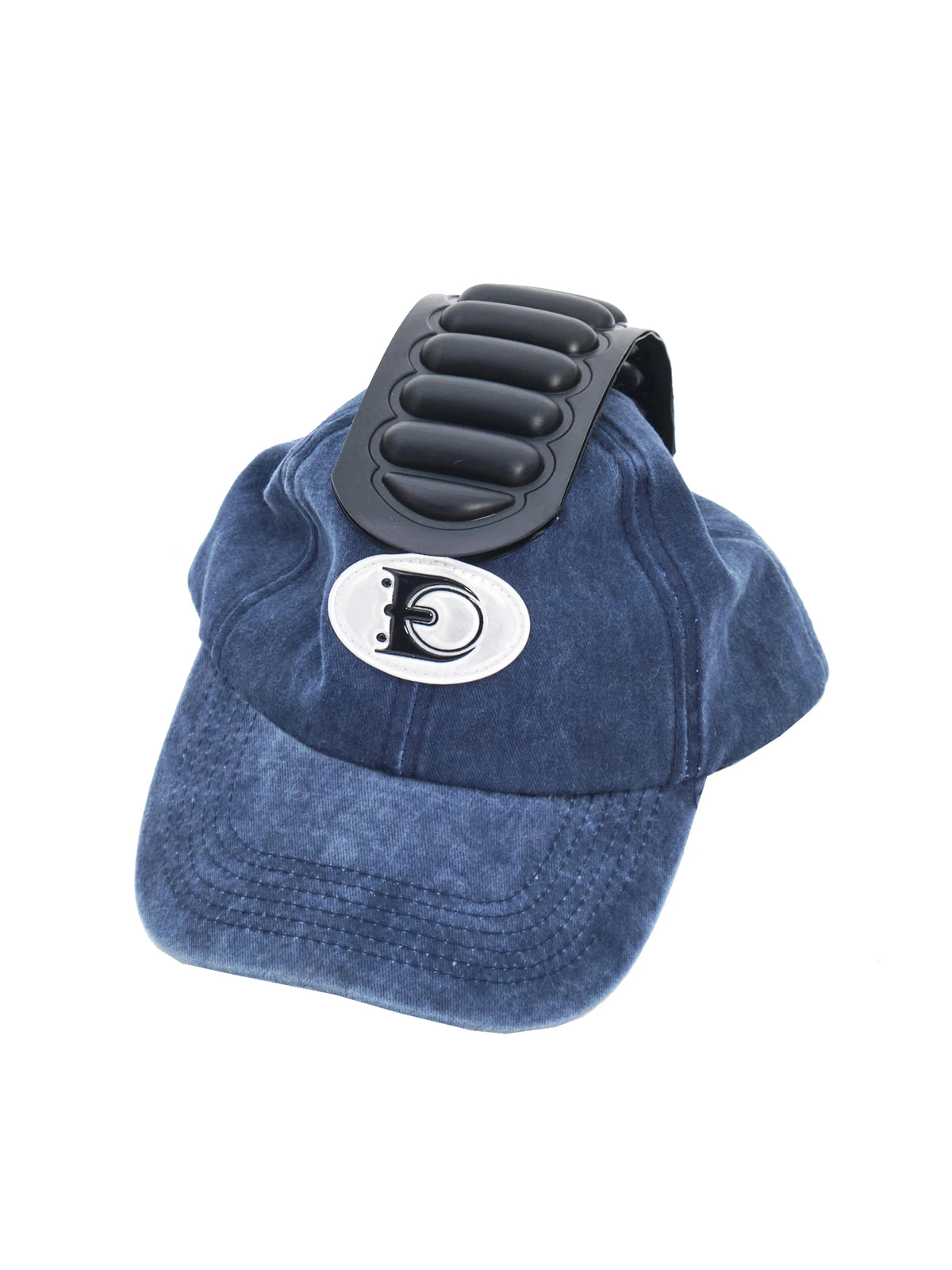 EMBRYO AIR CLAW washed baseball cap — rear modeled view