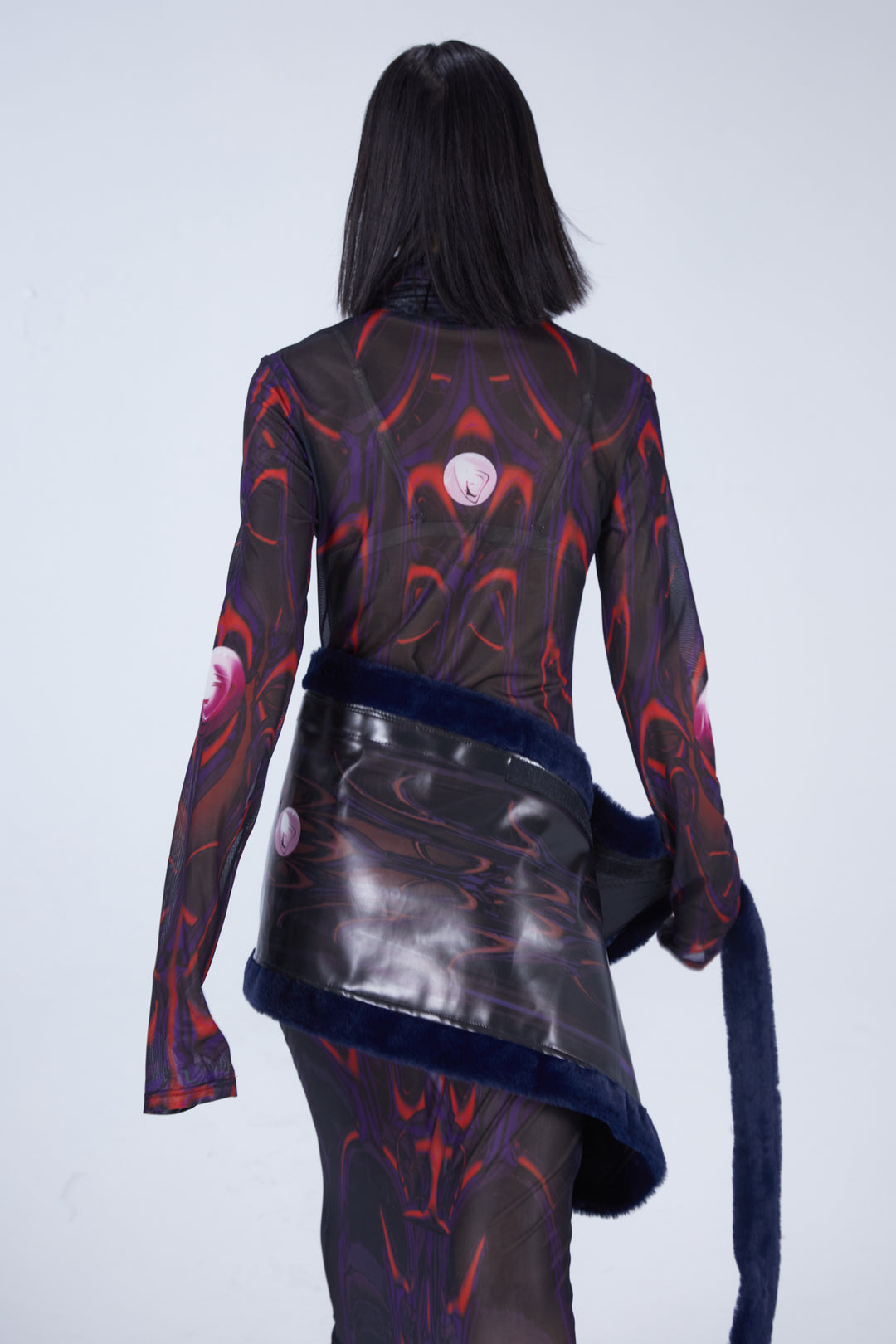 EMBRYO RITUAL WRAP convertible skirt & bustier — construction detail