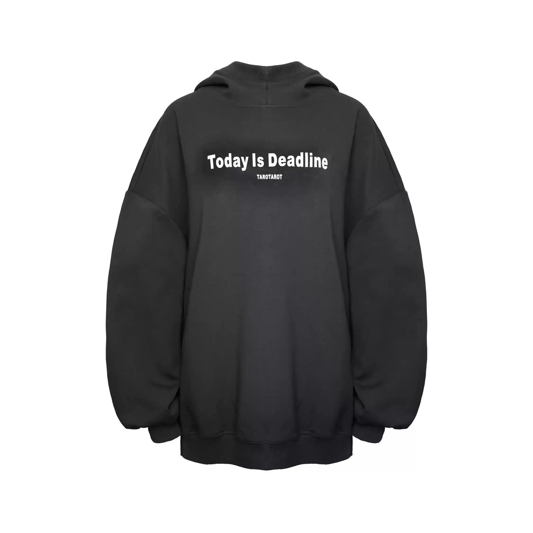 TAROTAROT IT'S MY DAY OFF OVERSIZED HOODED SWEATSHIRT