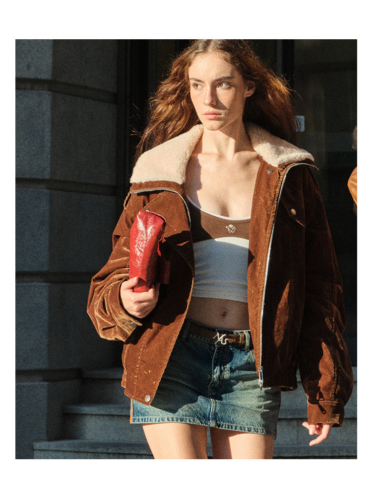 NAWS INTERPRETATION butterfly layering camisole — full-length modeled styling view