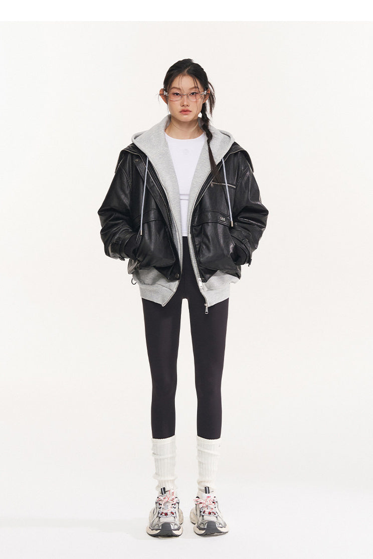 NAWS HIPPY RIDER oversized padded moto jacket — alternate gallery view showing the design details