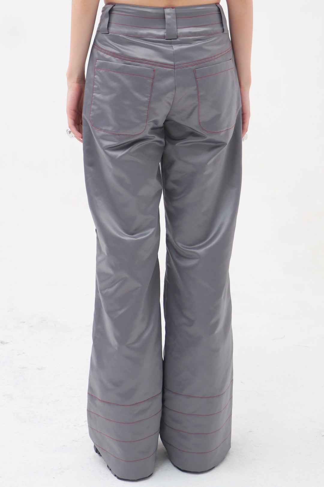 EMBRYO STARSHIFT ruched 3D-effect pants — garment-only view