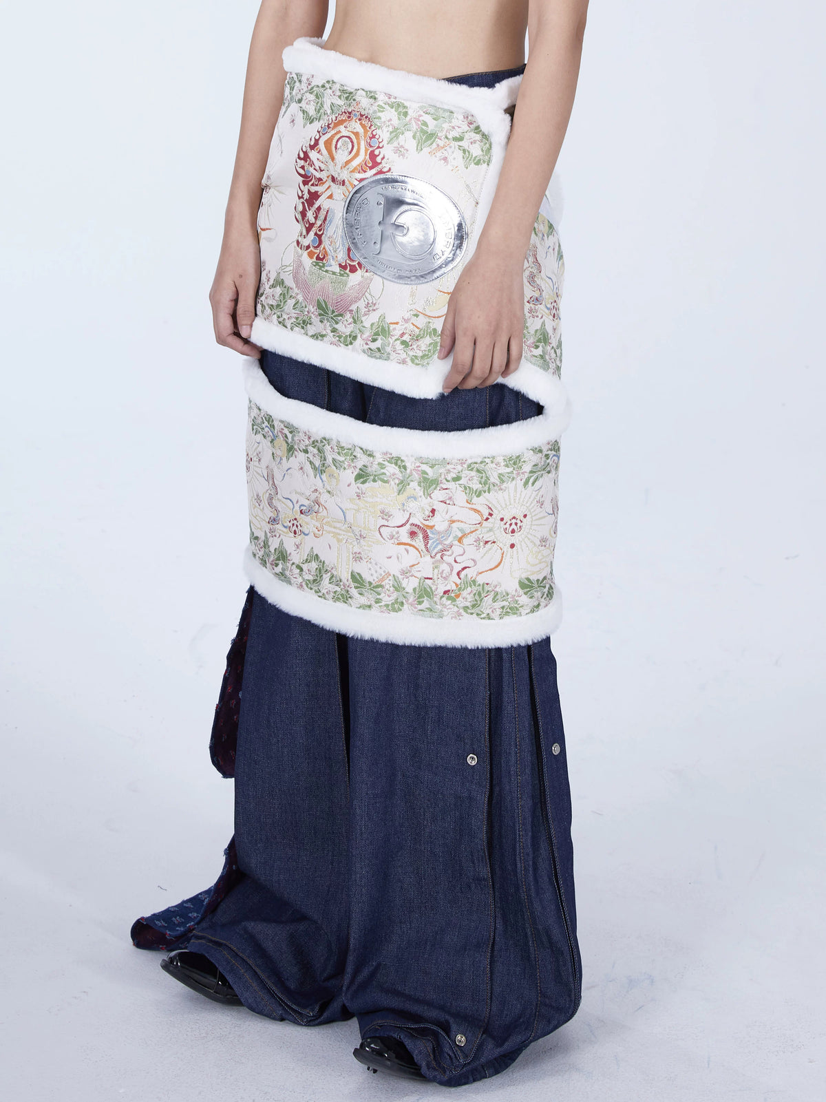 EMBRYO BONE COURT convertible padded dress — alternate styled presentation