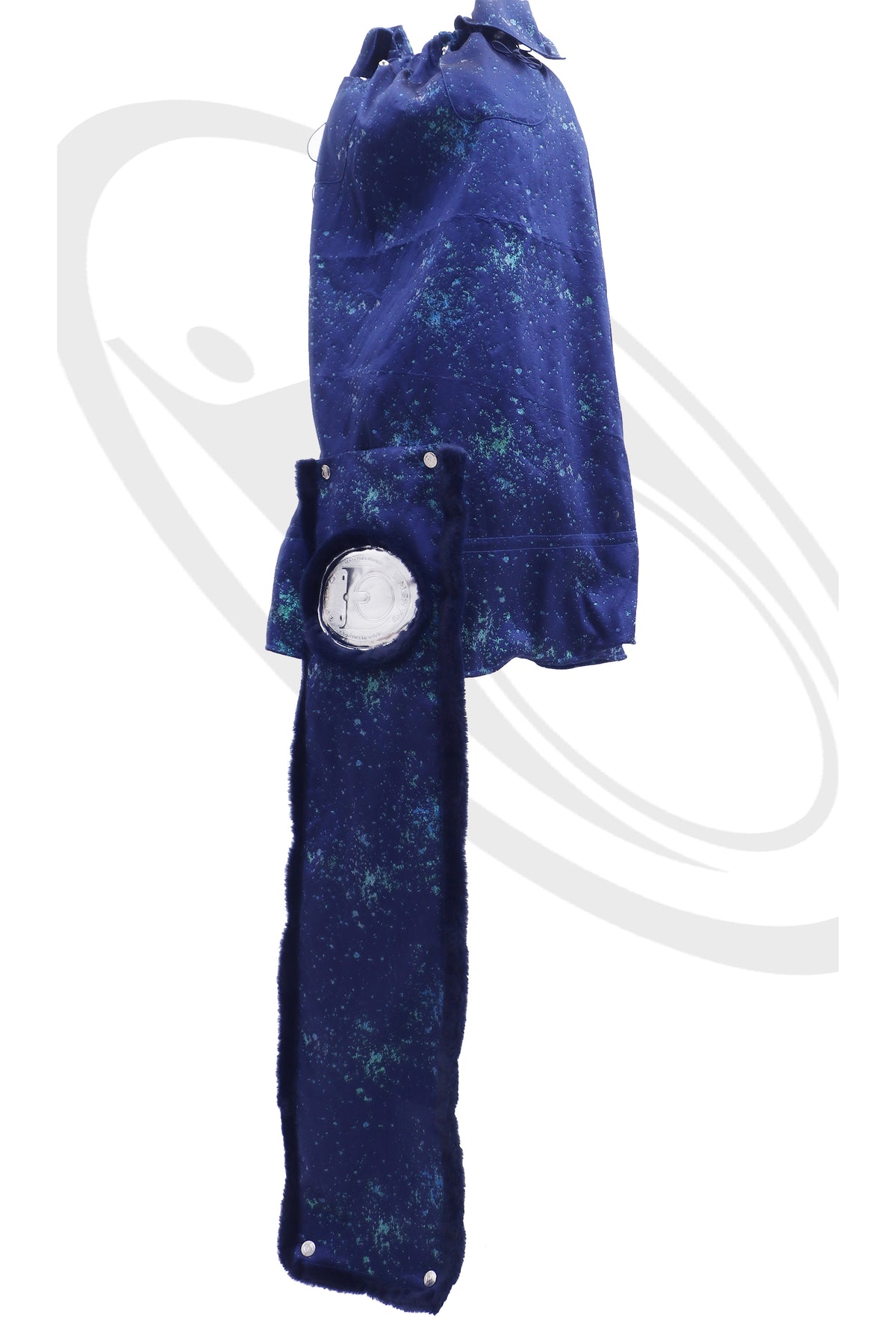 EMBRYO GALAXY convertible skirt & bustier — rear modeled view