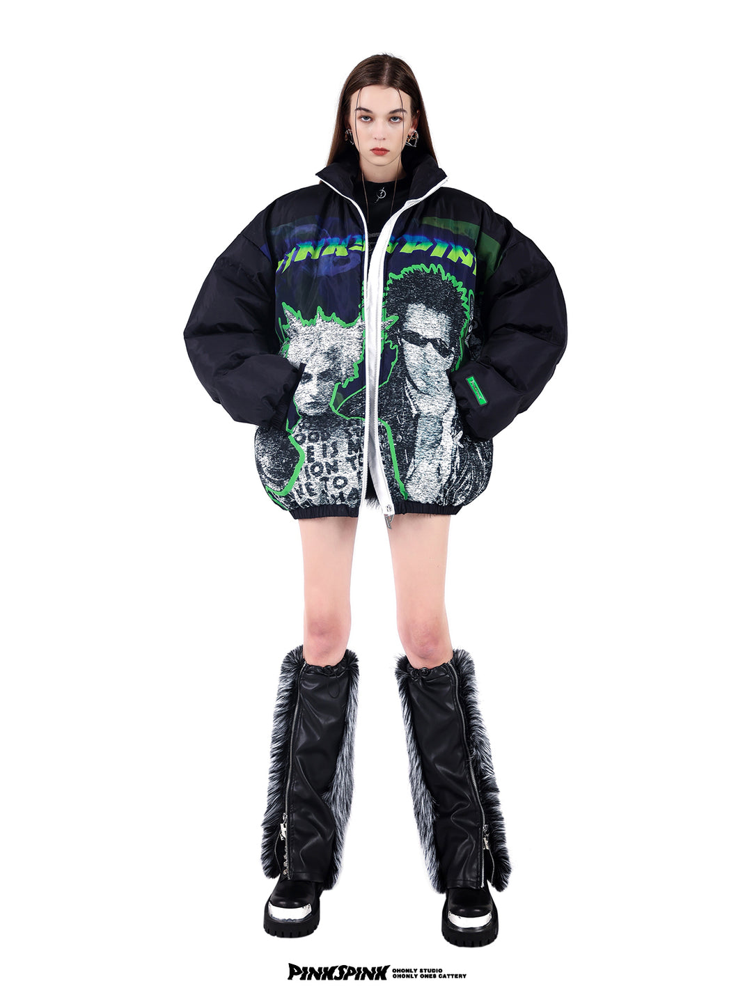 SPHINX PUNK quilted puffer - Dragon Star