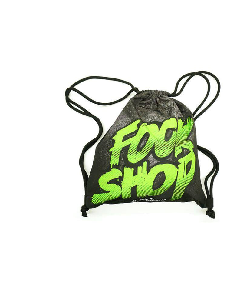 FOCKSHOP MASKPACK drawstring backpack — clean fockshop classic drawstring backpack view