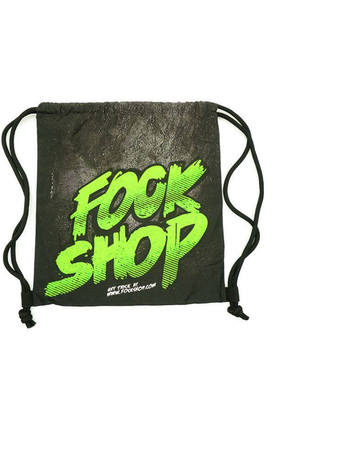 FOCKSHOP MASKPACK drawstring backpack — clean fockshop classic flat bag view