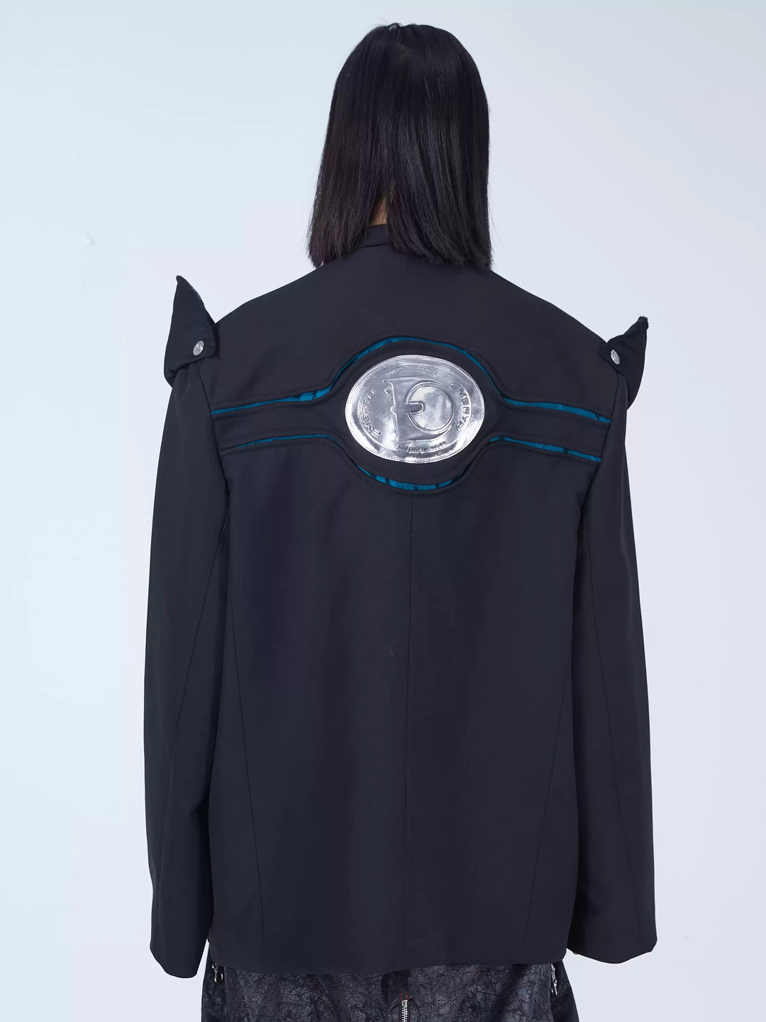 EMBRYO IMPERIAL GUARD detachable-shoulder Zhongshan blazer — construction detail