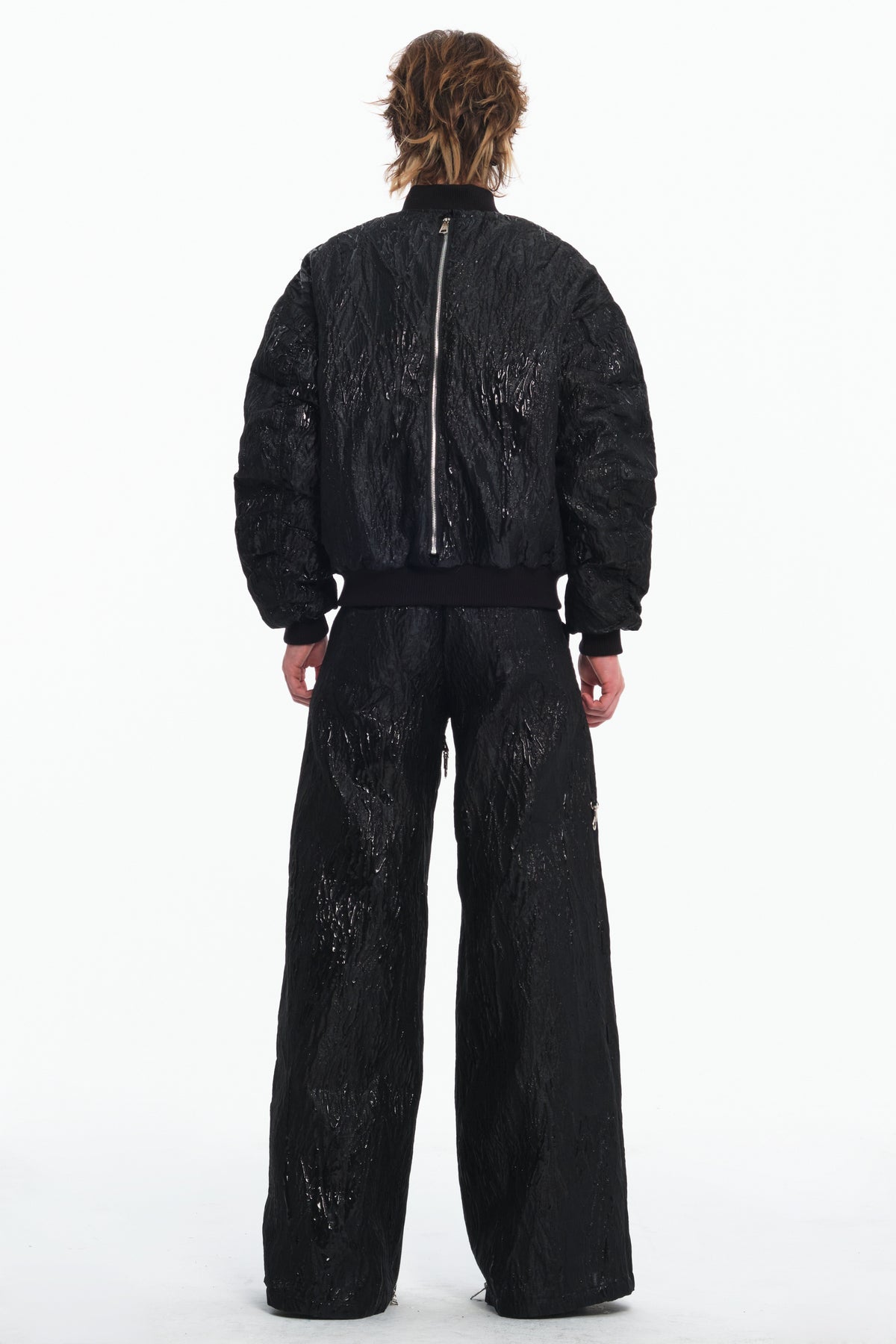 EMBRYO VENOM FLIGHT deconstructed padded jacket — construction and silhouette detail