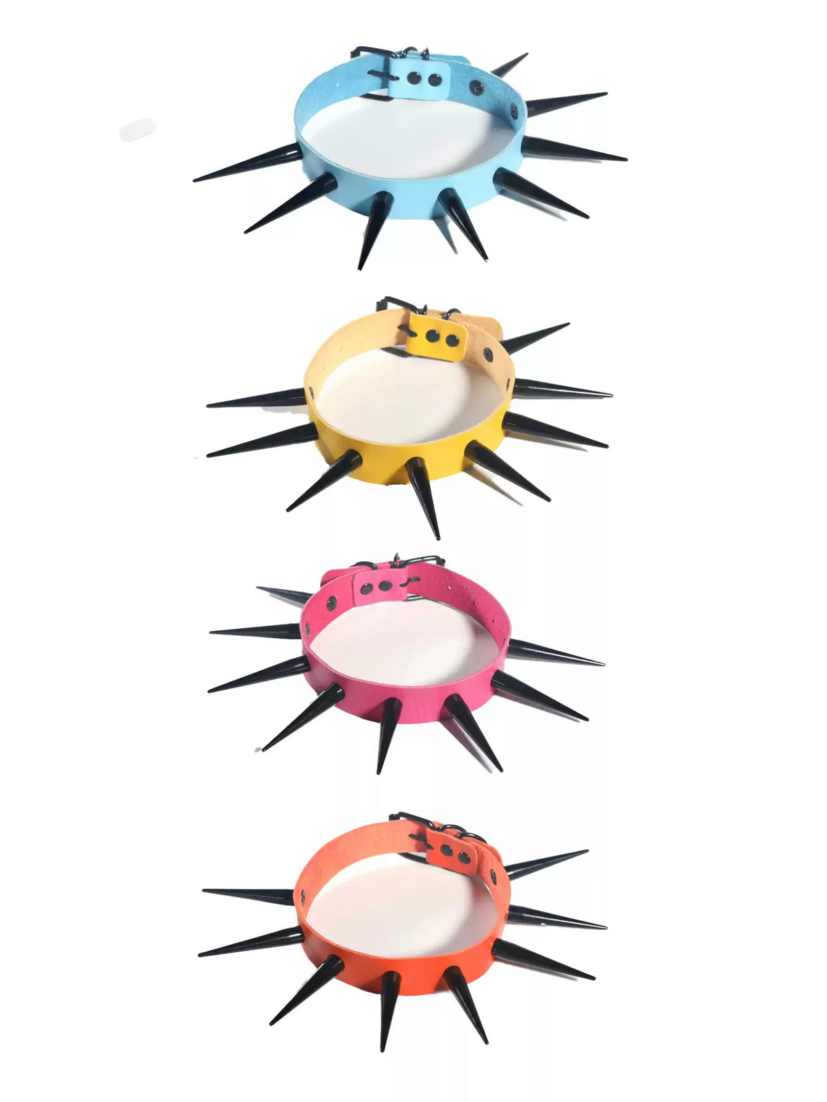 DEADENDKIDS SPIKE RING studded choker — alternate product presentation