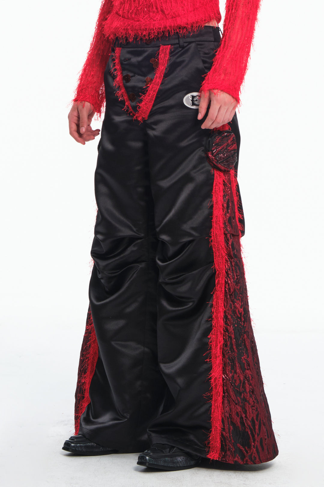EMBRYO IMPACT SHIELD padded wide-leg pants — garment-only view