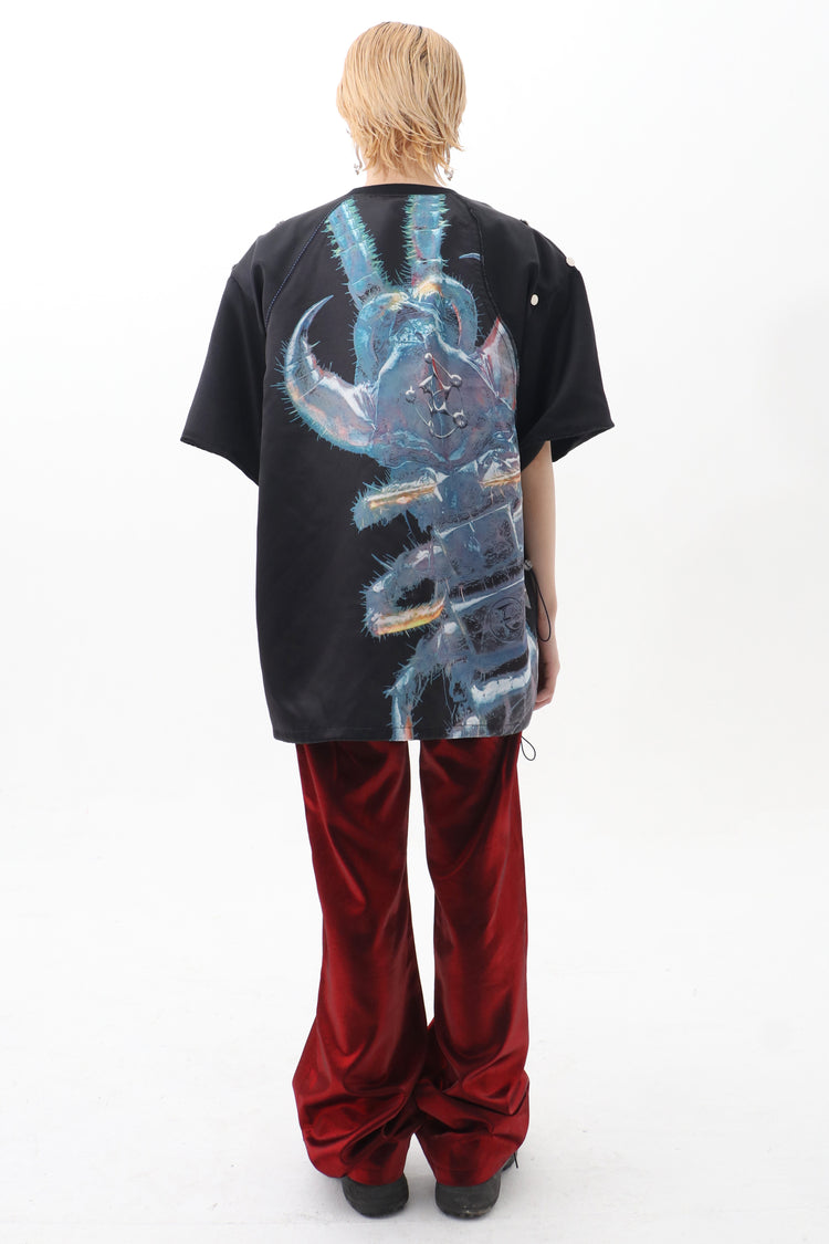 EMBRYO FIVE POISONS detachable-shoulder T-shirt — additional product detail view