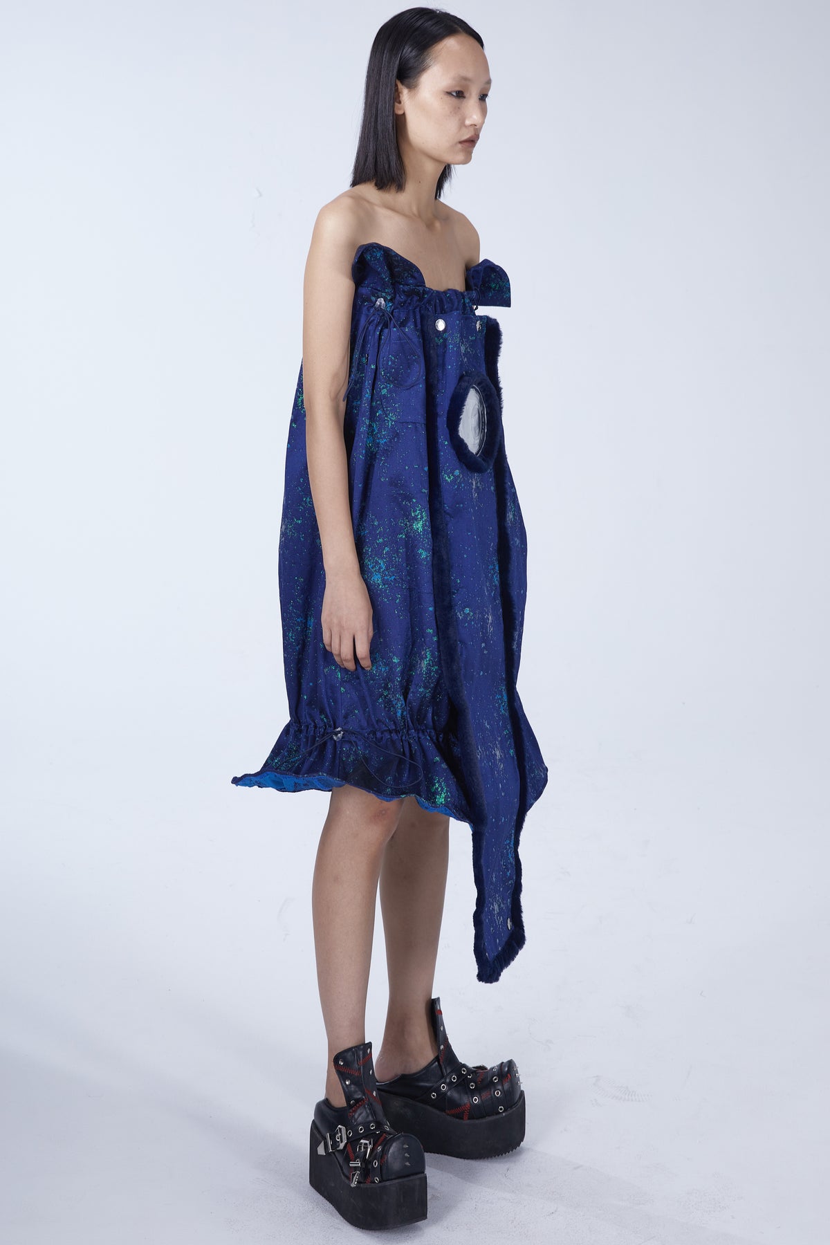 EMBRYO GALAXY convertible skirt & bustier — garment-only view