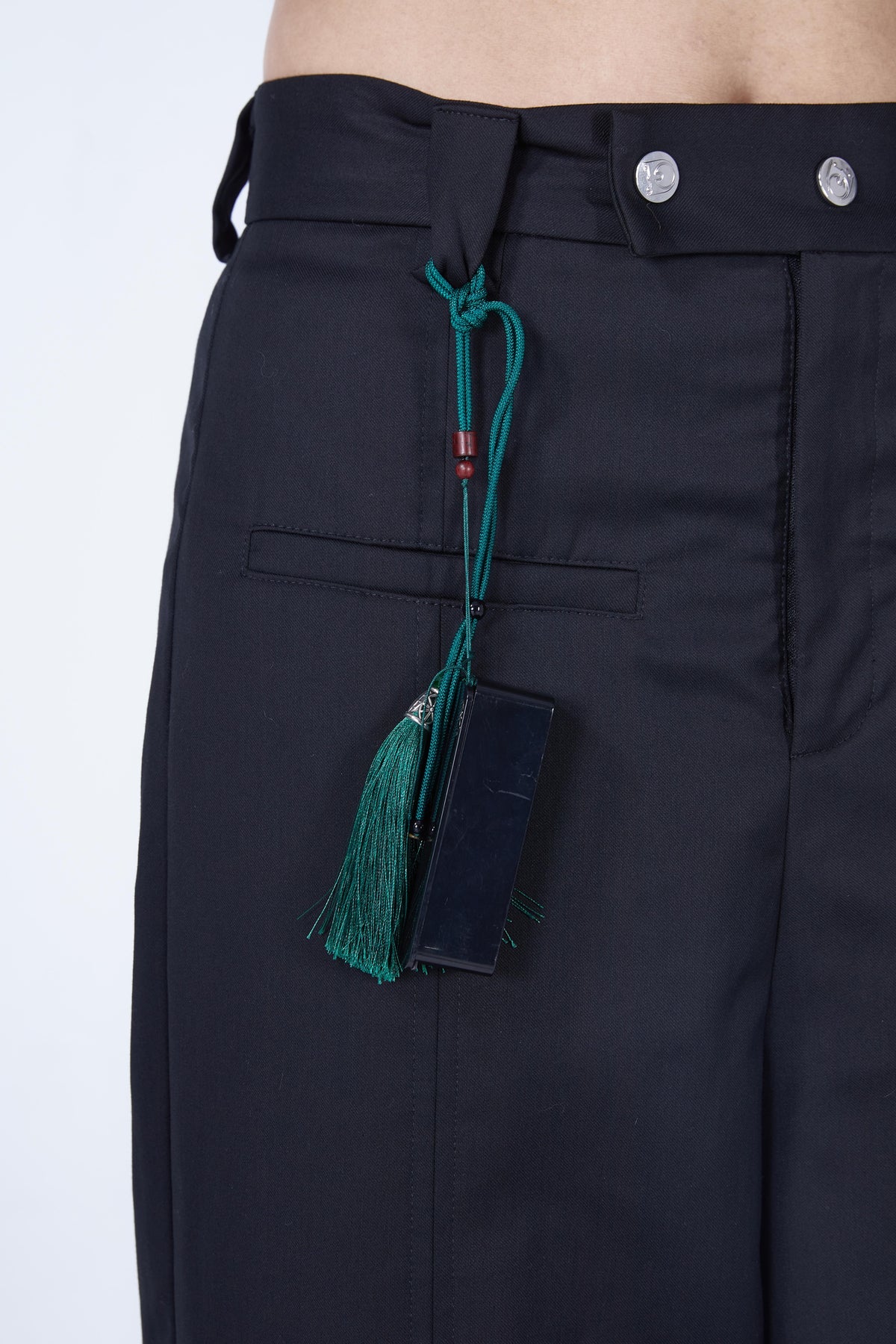 EMBRYO IMPERIAL SEAL wide-leg suit pants — product-only rear view