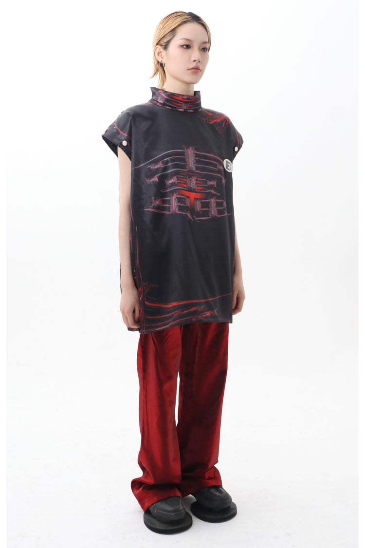 EMBRYO FIVE POISONS color-shift low-rise pants — additional product detail view