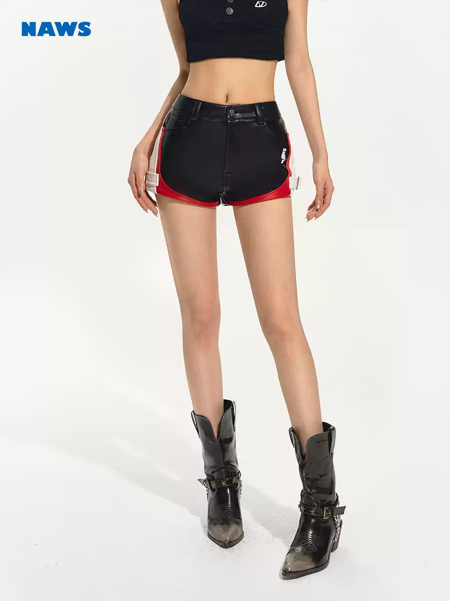 NAWS Short Leather Motorcycle Shorts