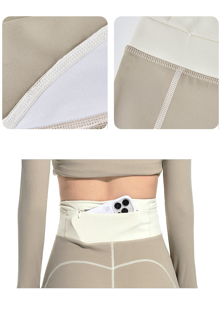 NAWS CLOUD Lycra cycling leggings — full-length modeled styling view