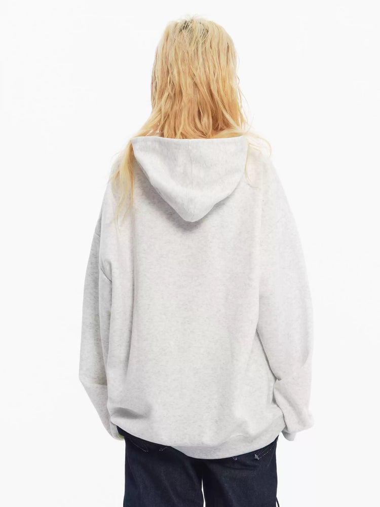 EMBRYO STAR GIRL graphic hoodie — side profile