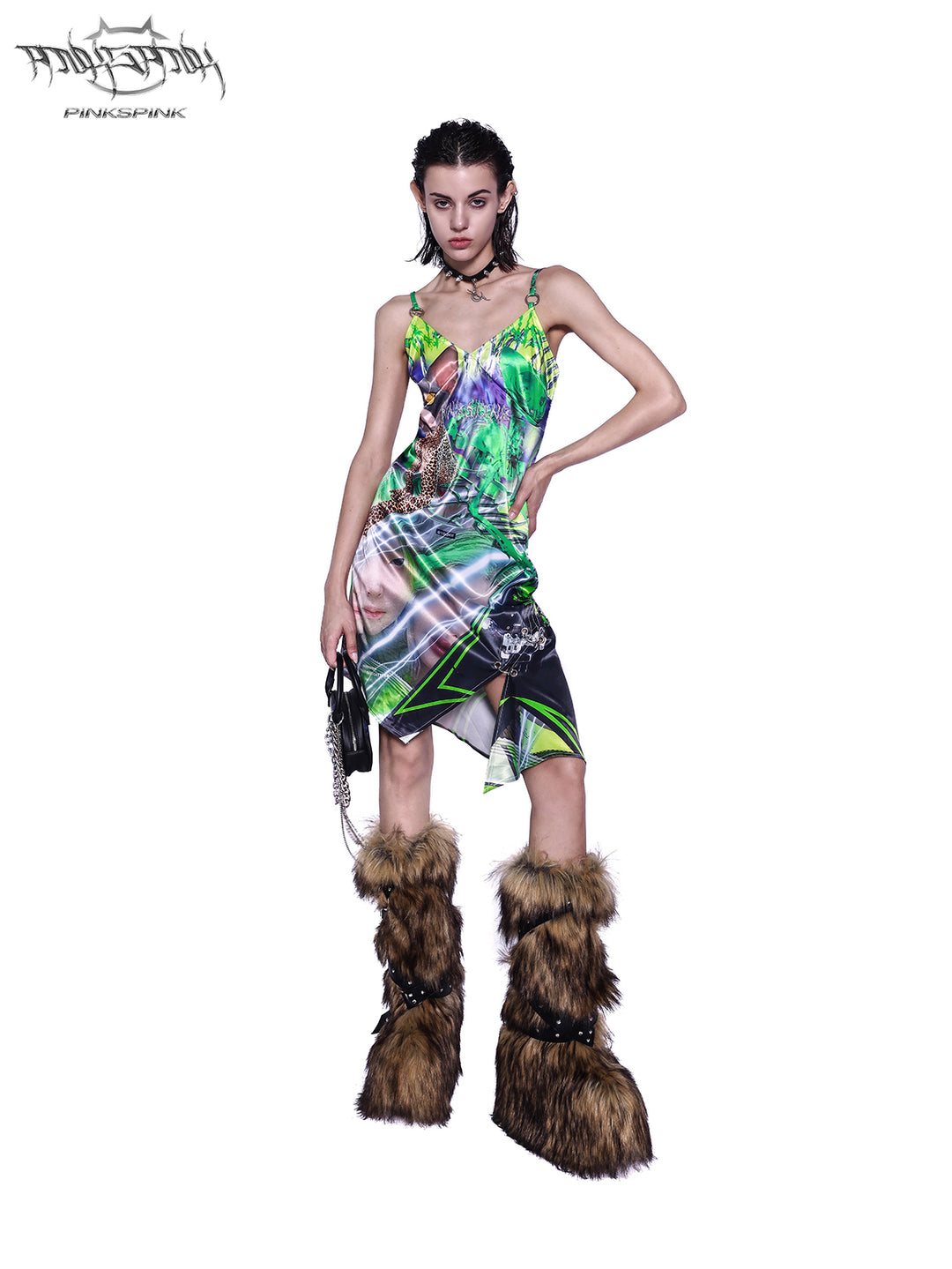 SPHINX CAT FLUORESCENT DIGITAL DRESS