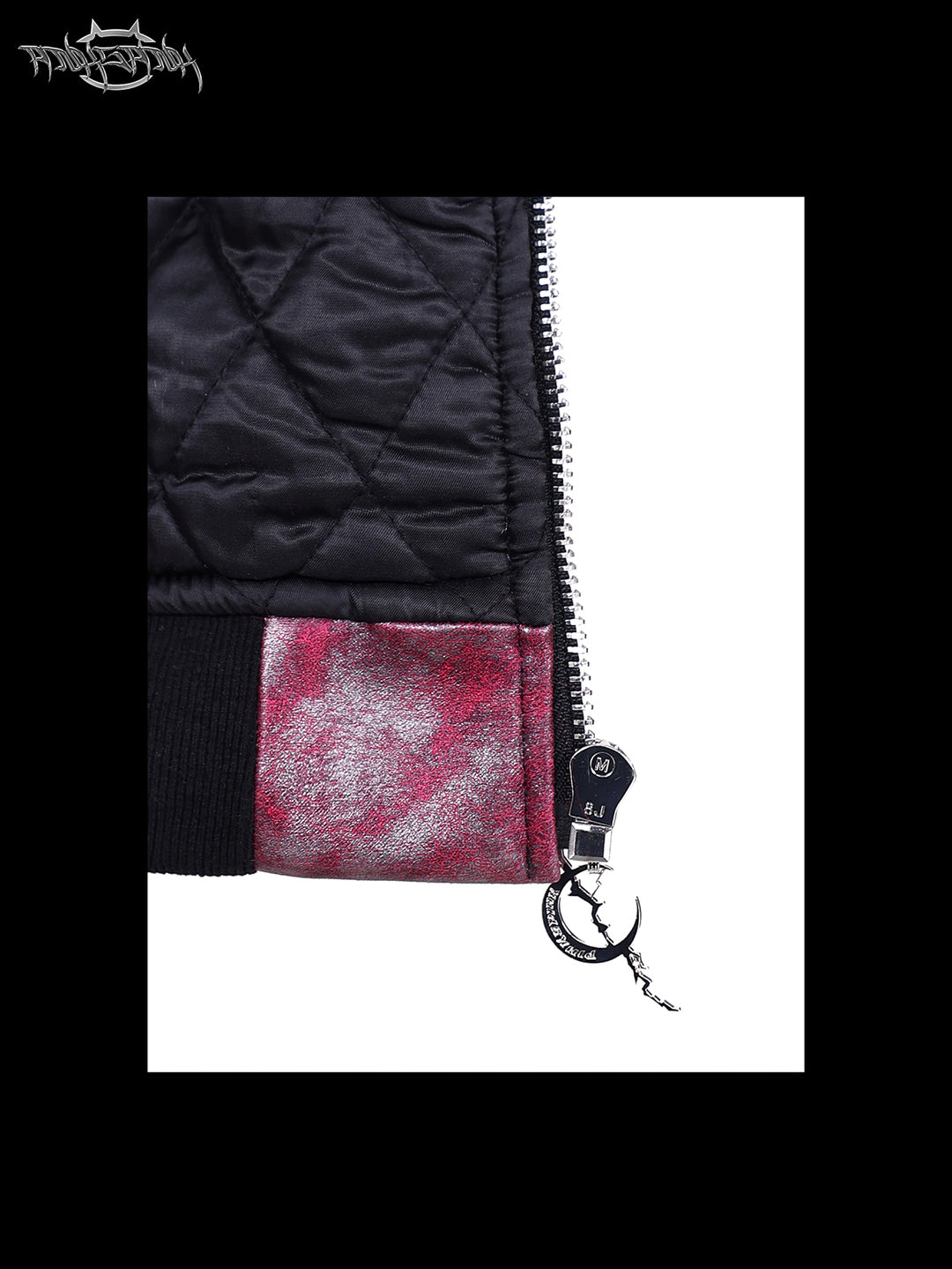 PINKSPINK COCKSCOMB mohawk padded jacket in PINK — quilted lining detail.