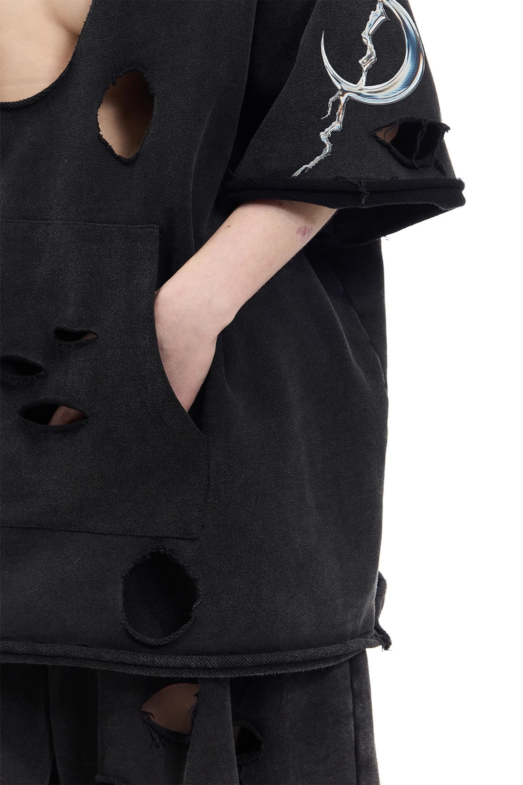 PINKSPINK Three-Dimensional Cut-Out Electric Moon Sweatshirt