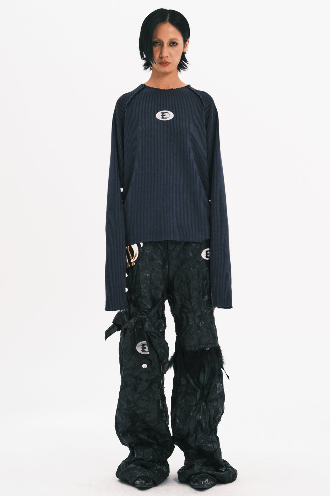 EMBRYO BONEWORK hand-knit sweater — additional product detail view