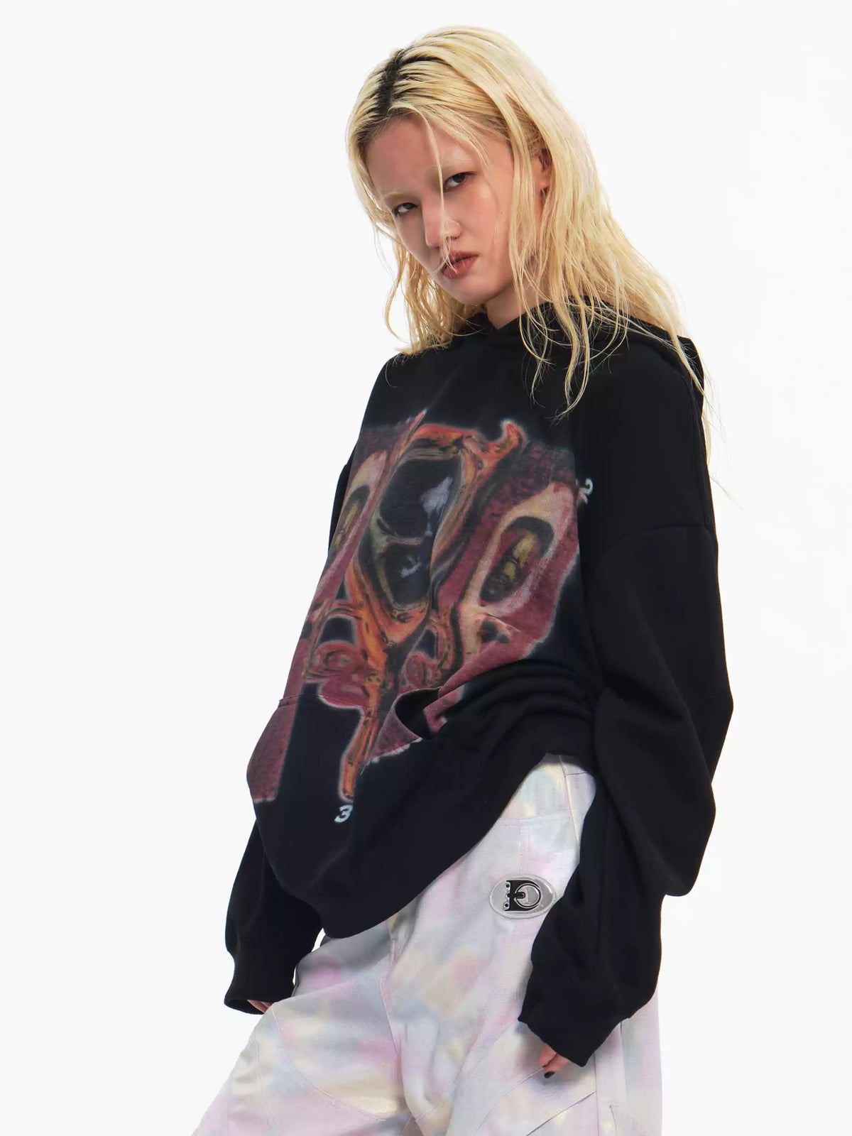 EMBRYO CAVERN CROSS graphic hoodie — alternate product presentation