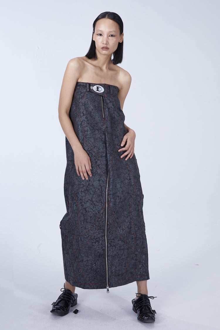 EMBRYO STRUCTURE convertible bustier & wide-leg pants — additional product detail view