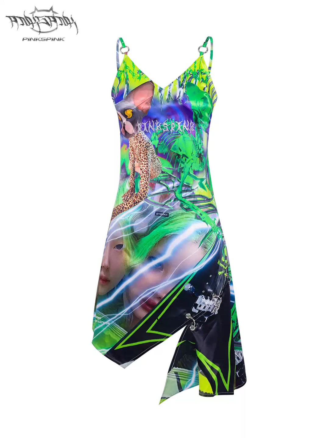 SPHINX CAT FLUORESCENT DIGITAL DRESS
