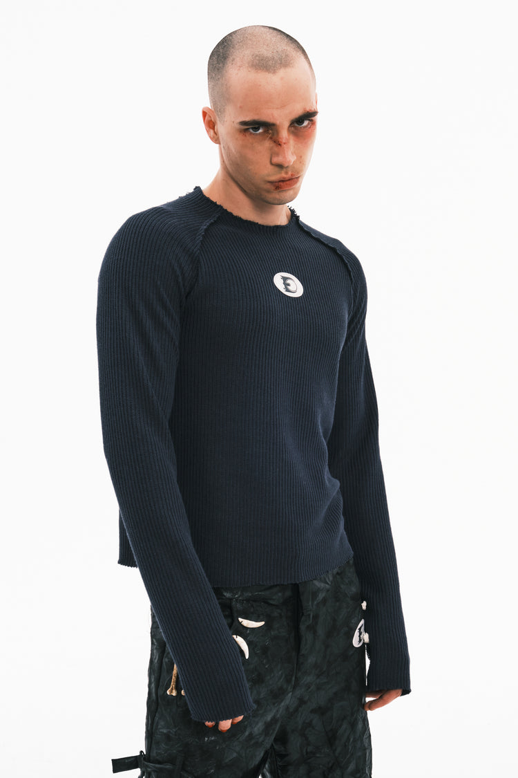 EMBRYO BONEWORK hand-knit sweater — additional product detail view