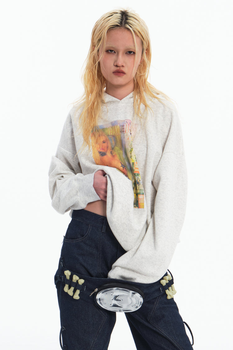 EMBRYO STAR GIRL graphic hoodie — additional product detail view